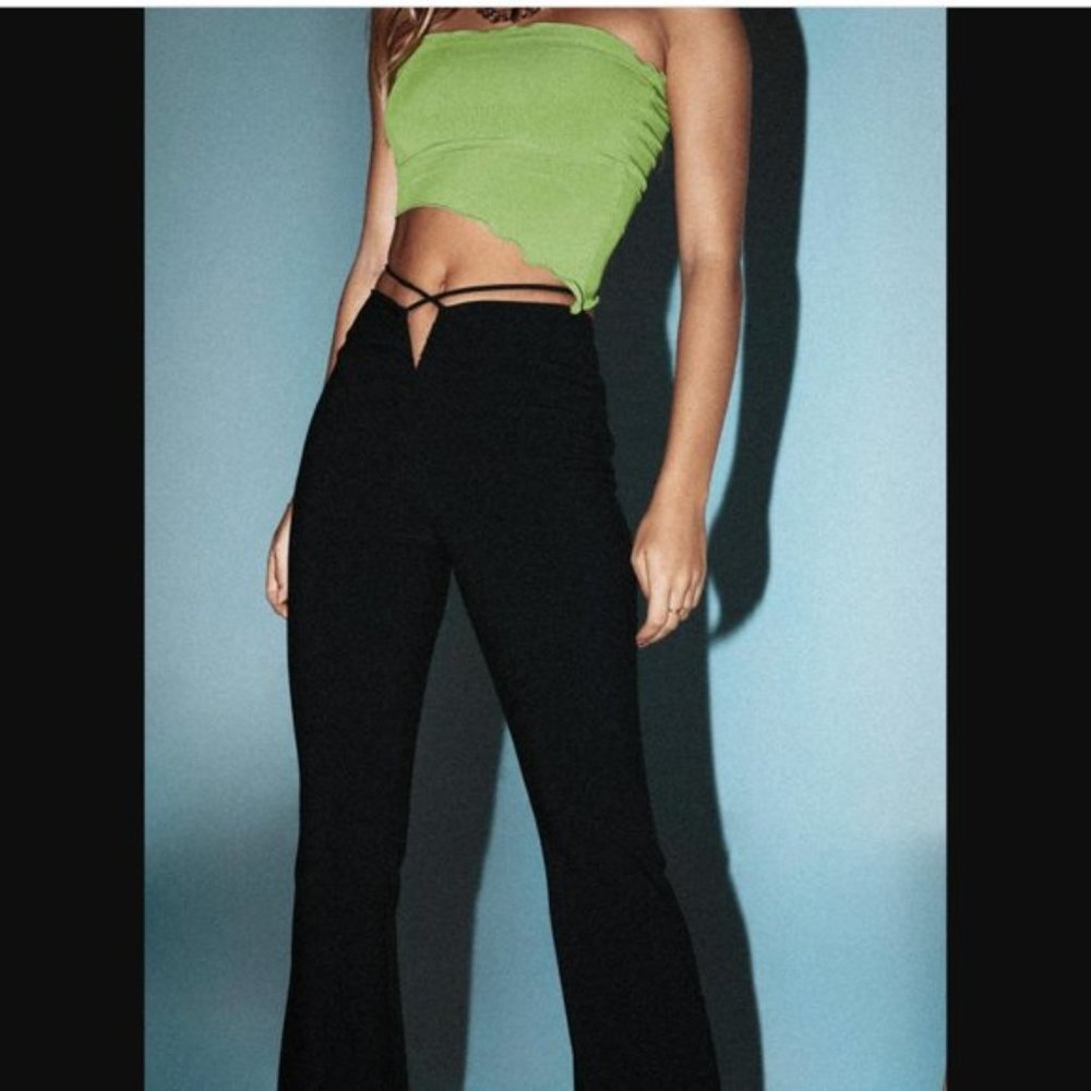 COPY - Princess Polly Black Lovey Pants 0